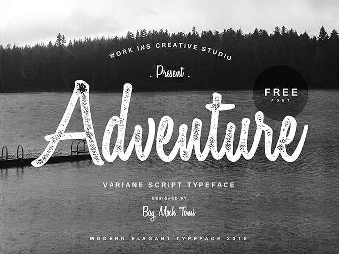 Variane free cursive font