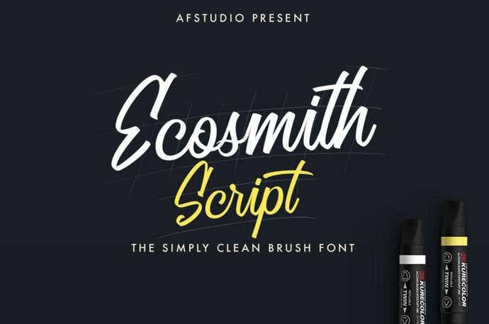 Ecosmith Script free cursive font