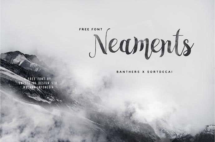 Neaments best free cursive font