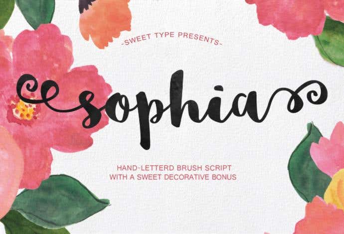 Sophia free cursive font