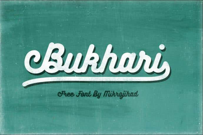 Bukhari free cursive font