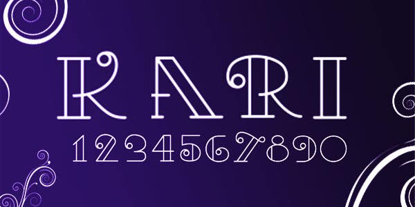 Kari best number font