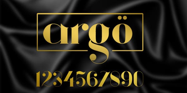 Argo best number font