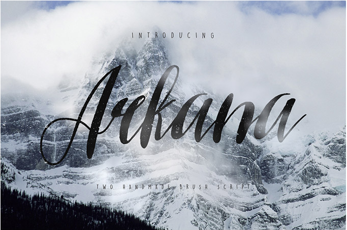 Arkana free cursive font